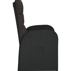 vidaXL - Zitstoel - Zwart - Poly rattan - 2 stuks Outlet