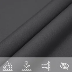 vidaXL - Zonnezeil - Antraciet - 3.5 x 3.5 x 4.9 m Outlet