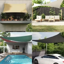 vidaXL - Zonnezeil - Antraciet - 4.5 x 4.5 x 4.5 m Discount