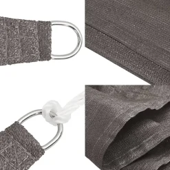 vidaXL - Zonnezeil - Antraciet - 5 x 5 x 5 m New