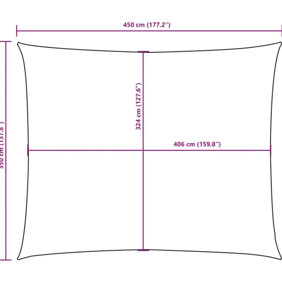 vidaXL - Zonnezeil - Antraciet - 3.5 x 4.5 m Sale