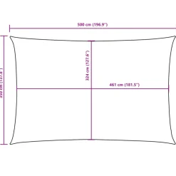 vidaXL - Zonnezeil - Antraciet - 3.5 x 5 m Sale