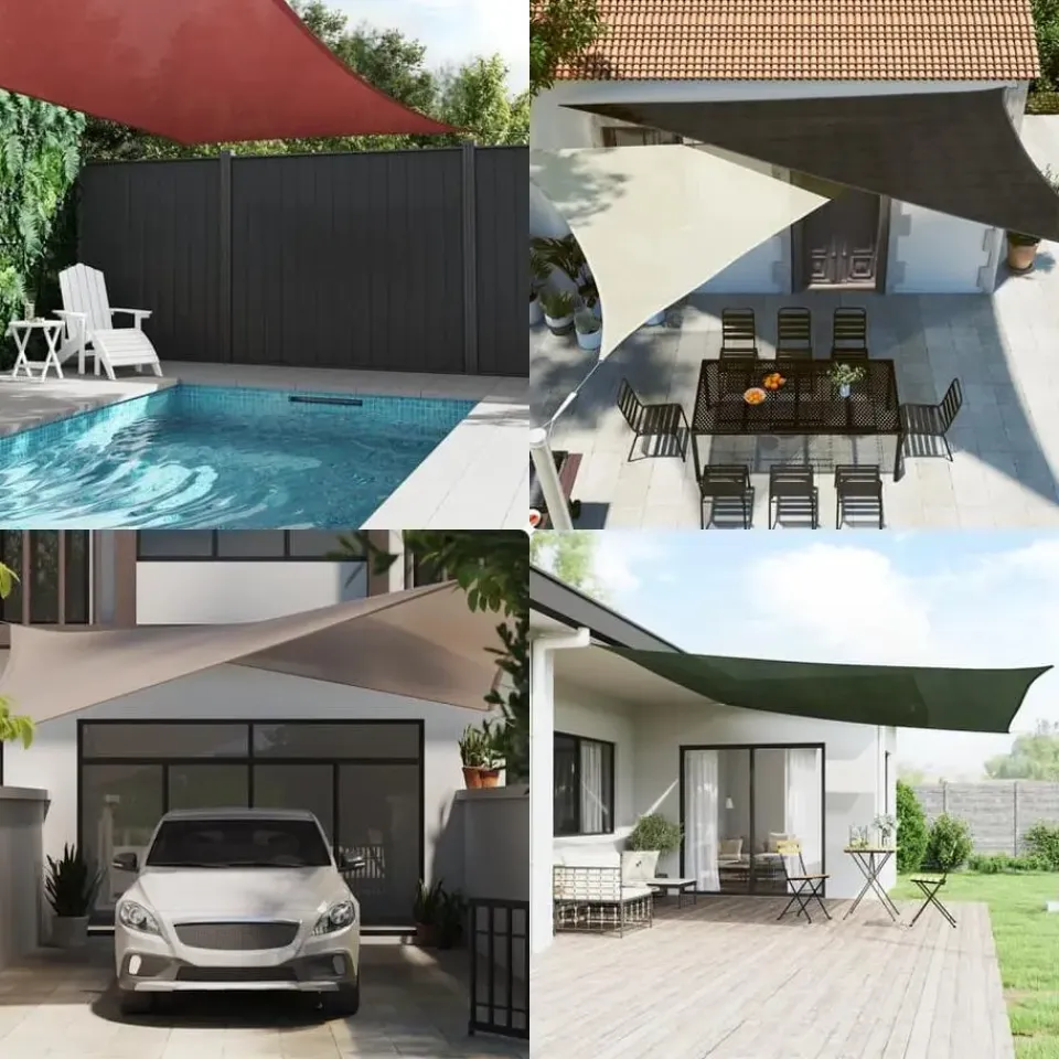 vidaXL - Zonnezeil - Antraciet - 3 x 3 m Hot