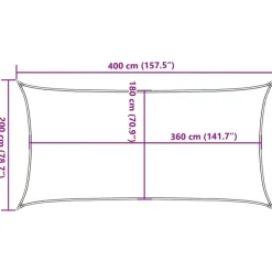 vidaXL - Zonnezeil - Antraciet - 2 x 4 m Hot