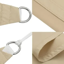 vidaXL - Zonnezeil - Beige - 3.6 x 3.6 x 3.6 m New