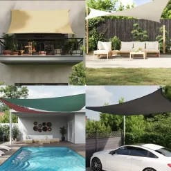 vidaXL - Zonnezeil - Beige - 2 x 4 m New