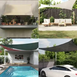 vidaXL - Zonnezeil - Beige - 4 x 6 m Discount