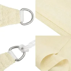 vidaXL - Zonnezeil - Crème - 2 x 2 m Clearance
