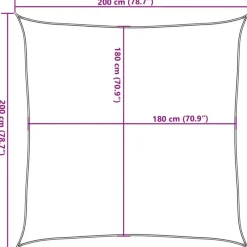 vidaXL - Zonnezeil - Crème - 2 x 2 m Clearance