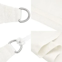 vidaXL - Zonnezeil - Wit - 3.6 x 3.6 x 3.6 m Clearance