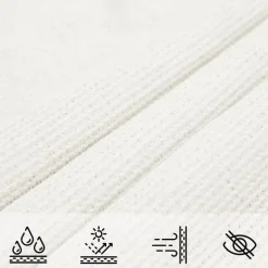 vidaXL - Zonnezeil - Wit - 3.6 x 3.6 x 3.6 m Clearance