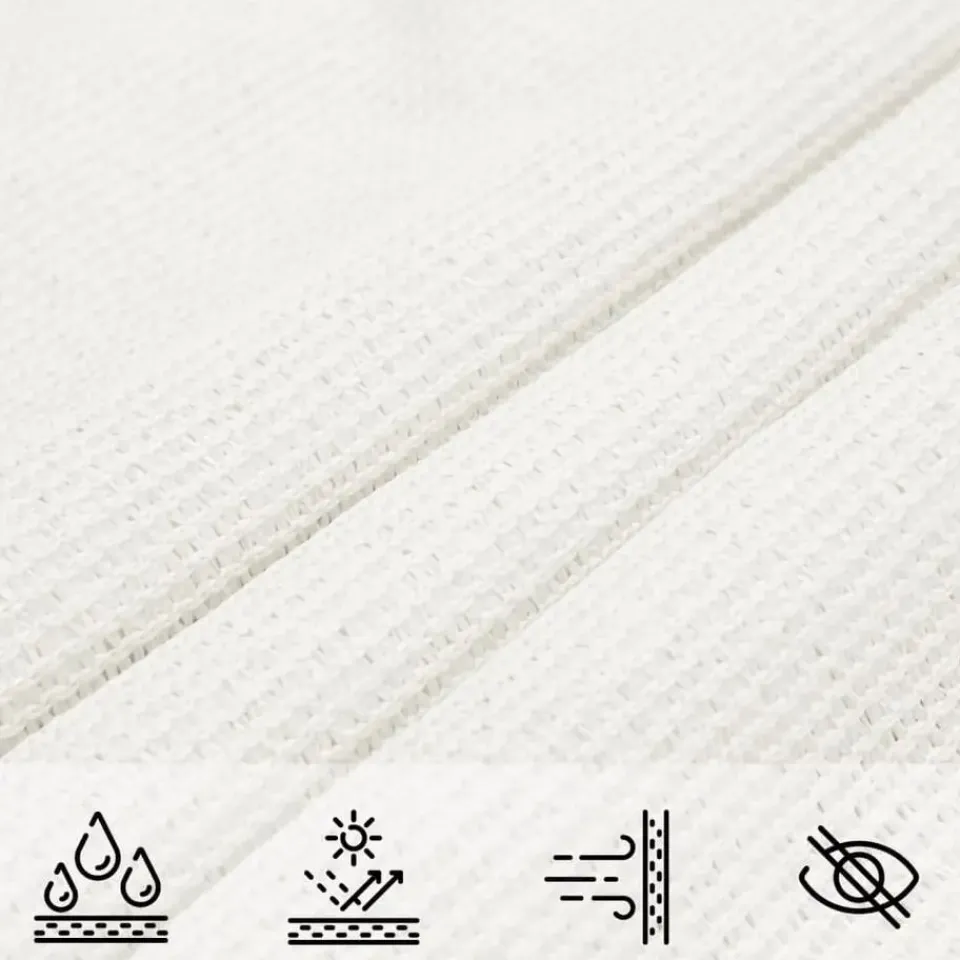 vidaXL - Zonnezeil - Wit - 3.6 x 3.6 x 3.6 m Clearance