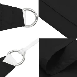 vidaXL - Zonnezeil - Zwart - 4.5 x 4.5 x 4.5 m Sale