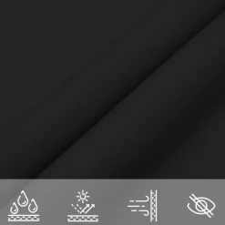 vidaXL - Zonnezeil - Zwart - 4.5 x 4.5 x 4.5 m Sale