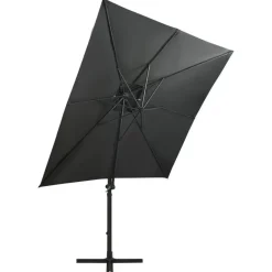 vidaXL - Zweefparasol - Antraciet - 250 cm New