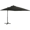 vidaXL - Zweefparasol - Zwart - 250 cm