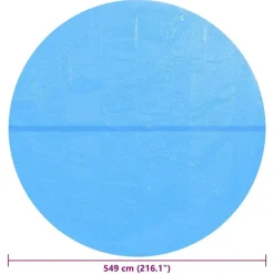 vidaXL - Zwembadzeil - Blauw - Kunststof Outlet