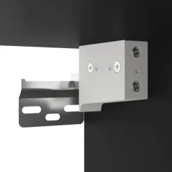 vidaXL - Zwevend LED Nachtkastje met lade en vak - Zwart - Hout - 41x31x45 cm Online