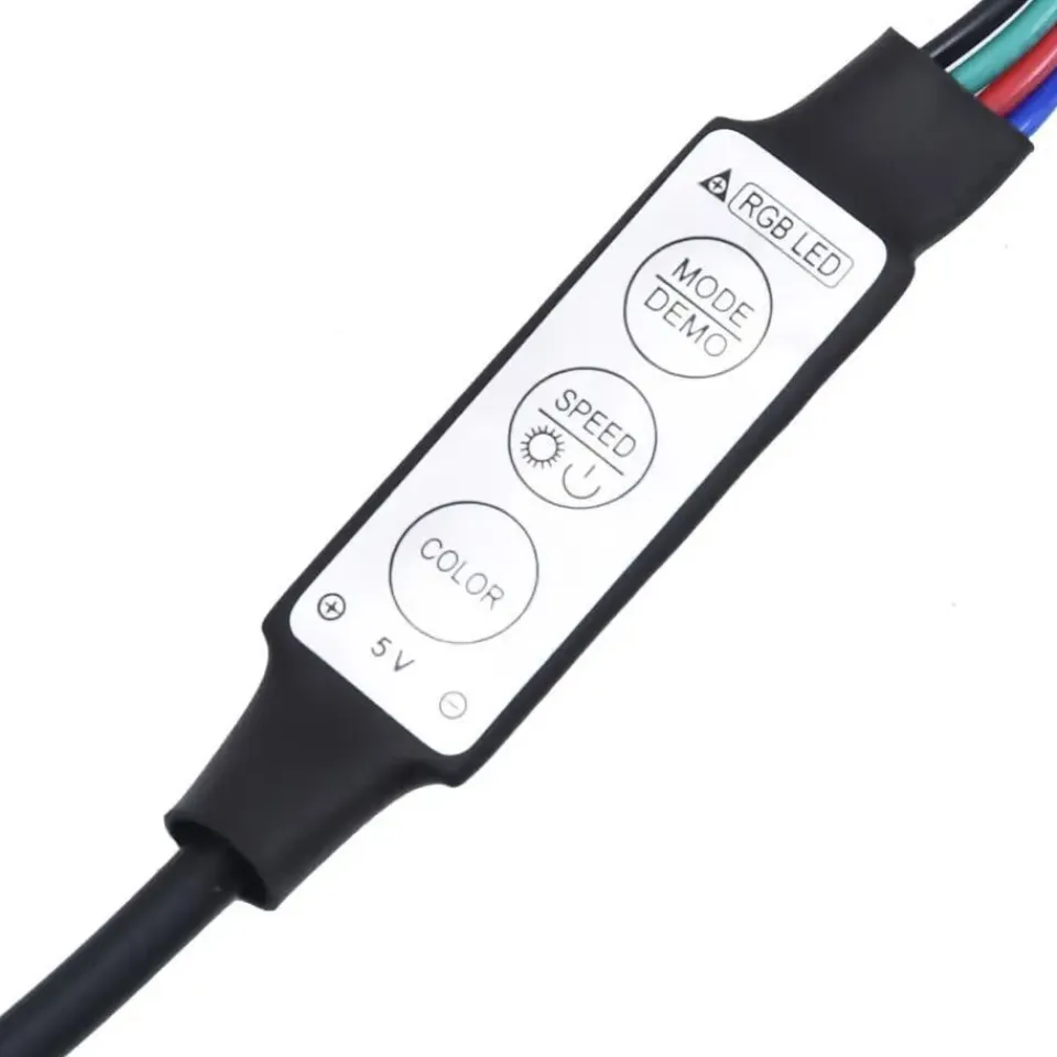 vidaXL - Zwevend LED TV-meubel glas legplank - Wit - 40x28.5x40 cm Clearance