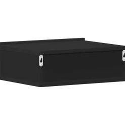 vidaXL - Zwevend Nachtkastje - Zwart - Bewerkt hout - 2 stuks New