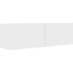 vidaXL - Zwevend TV-meubel met 1 deur - Wit - Hout - 100x30x30 cm - 3 stuks Best