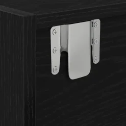 vidaXL - Zwevend TV-meubel met 2 lades - Zwart eiken - 100x31x25.5 cm Sale