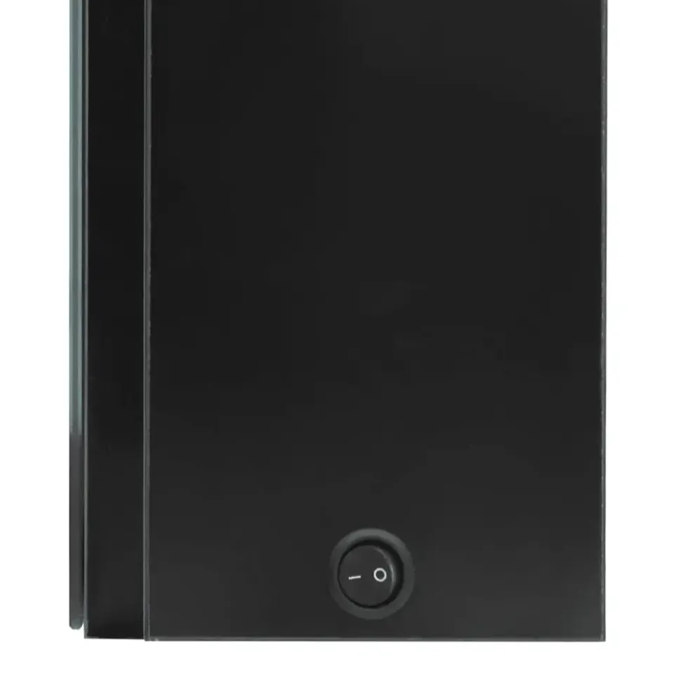 vidaXL Badkamerkast met spiegel LED 50x13x70 cm glanzend zwart Sale