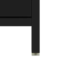 vidaXL Badkamerkast 60x33x61 cm spaanplaat zwart Discount