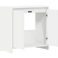 vidaXL Badkamerkast 60x33x61 cm spaanplaat wit Discount