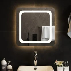 vidaXL Badkamerspiegel LED 50x50 cm Discount