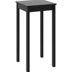 vidaXL Bartafel 55x55x107 cm MDF zwart Clearance