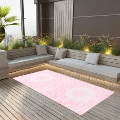 vidaXL Buitenkleed 80x150 cm PP roze