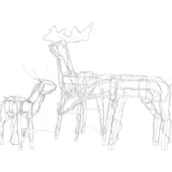 vidaXL 3-delige Kerstverlichting rendieren 229 LED's Best