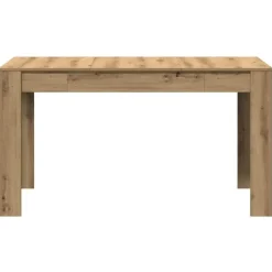 vidaXL Eettafel - Artisanaal eiken - Bewerkt hout - 140x74.5x76 cm Online