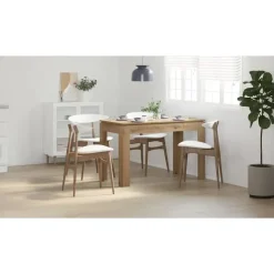 vidaXL Eettafel - Rechthoekige tafel - Artisanaal eiken - Hout - 120x60x76 cm Clearance