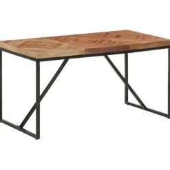 vidaXL Eettafel - Rechthoekige tafel - Massief acaciahout&mangohout - 140x70 cm Outlet