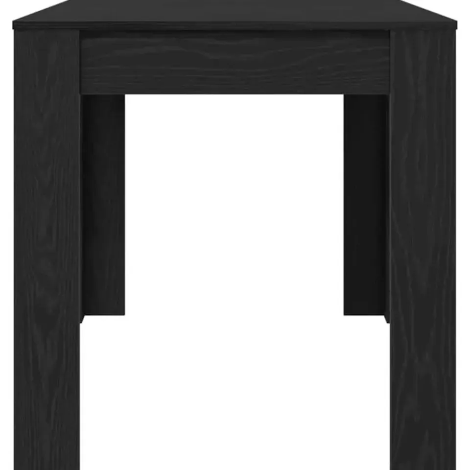 vidaXL Eettafel - Rechthoekige tafel - Zwart eiken - Hout - 140x74.5x76 cm Hot