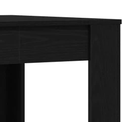 vidaXL Eettafel - Rechthoekige tafel - Zwart eiken - Hout - 140x74.5x76 cm Hot