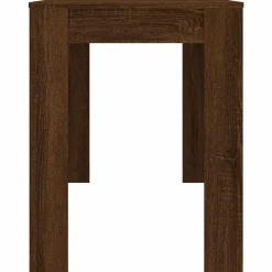 vidaXL Eettafel - Rechthoekige tafel - Bruin eiken - Bewerkt hout - 120x60x76 cm Outlet