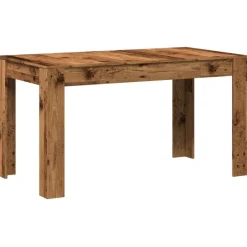 vidaXL Eettafel - Rechthoekige tafel - Oud hout - Bewerkt hout - 140x74.5x76 cm Discount
