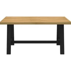 vidaXL Eettafel NOAIN met A-poten - Naturel - Massief grenenhout - 160x90 cm New