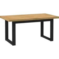 vidaXL Eettafel NOAIN met U-poten - Naturel - Massief grenenhout - 160x90 cm Outlet