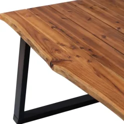vidaXL Eettafel 170x90x75 cm massief acaciahout New