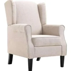 vidaXL Fauteuil stof beige Hot