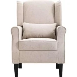 vidaXL Fauteuil stof beige Hot