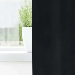 vidaXL Gordijnen met lussen - Verduisterend - Zwart Fluweel - 140x225 cm - 2 St. Sale