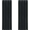 vidaXL Gordijnen met ringen - Verduisterend - Zwart Fluweel - 140x225 cm - 2 St. Hot