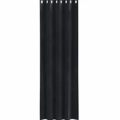 vidaXL Gordijnen met ringen - Verduisterend - Zwart Fluweel - 140x225 cm - 2 St. Hot