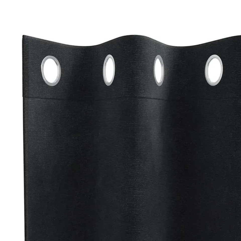 vidaXL Gordijnen met ringen - Verduisterend - Zwart Fluweel - 140x225 cm - 2 St. Hot