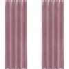 vidaXL Gordijnen met ringen - Donkerroze - 140x260 cm - Fluweel - 2 Stuks Outlet